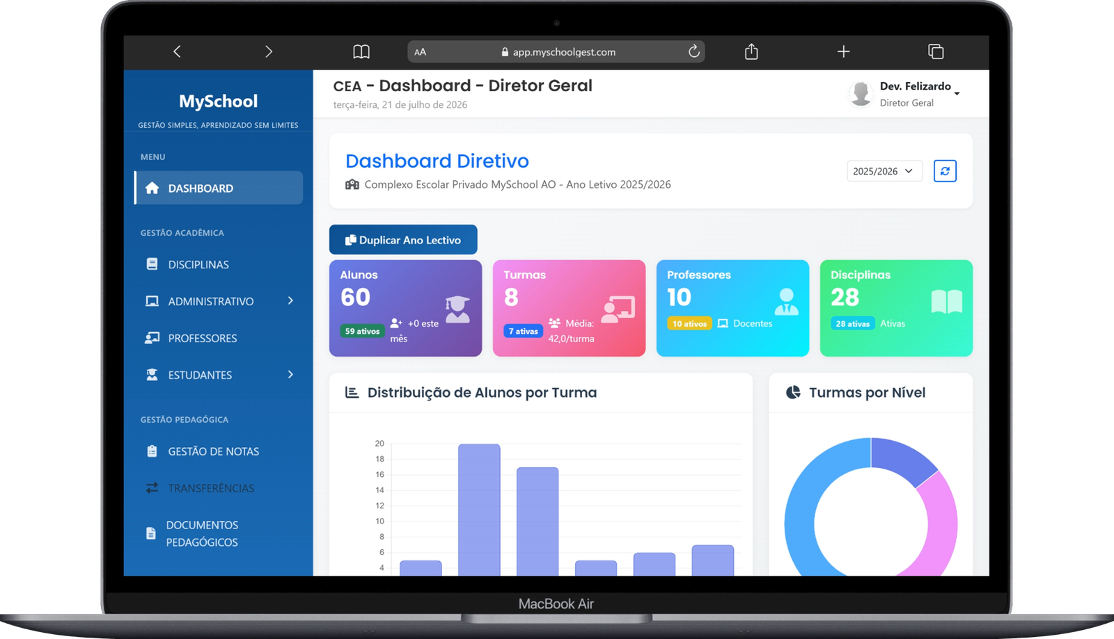 MySchool Dashboard Preview